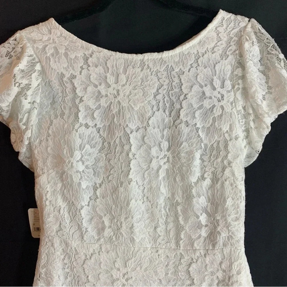 NWT Free People Hailee Lace Mini Dress in White, size M - Picture 6 of 14